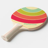 Buttercream Whisper Circle Stripe with Name 卓球ラケット (正面アングル)