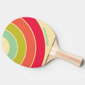 Buttercream Whisper Circle Stripe with Name 卓球ラケット (横)