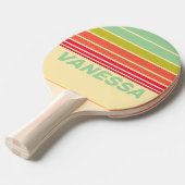 Buttercream Whisper Horizon Striping with Name 卓球ラケット (正面アングル)
