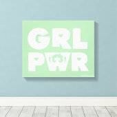 Buttercup: Girl Power キャンバスプリント (インサイチュ (ウッドフロア))