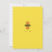 Buttercup Gold Hungarian Wedding Invitation 招待状 (裏面)