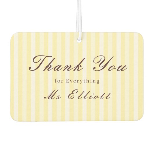 Buttercup - Personalised Thank You Air Freshener カーエアーフレッシュナー (正面)