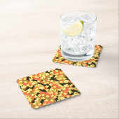 Buttered Popcorn Camouflage Art Coaster Set ペーパーコースター (インサイチュ)