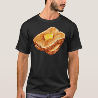 Buttered Toast Pattern Classic T-Shirt Tシャツ