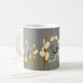 "Butterfairies及びネコヤナギ"のマグ コーヒーマグカップ (正面左)