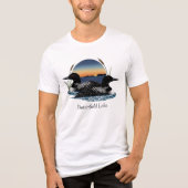 Butterfield Lake Loon Pair トライブレンドTシャツ (正面)