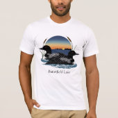 Butterfield Lake Loon Pair Tシャツ (正面)