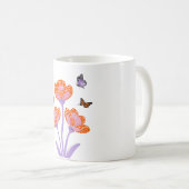 Butterflies コーヒーマグカップ (正面右)