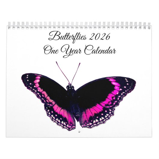 Butterflies 2026 One Year Calendar カレンダー (カバー)