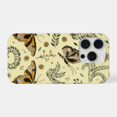 Butterflies and flowers iPhoneケース (裏面横)