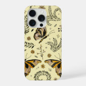 Butterflies and flowers iPhoneケース (裏面)