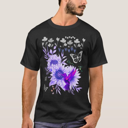 Butterflies And Hummingbirds Find The Garden Butte Tシャツ (正面)