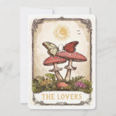 Butterflies and Mushrooms Tarot Wedding 招待状 (裏面)