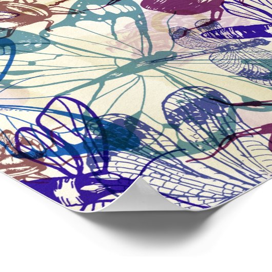 butterflies and other insects ポスター (角)