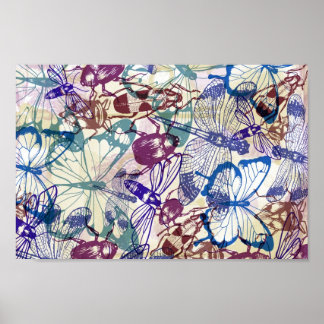 butterflies and other insects ポスター