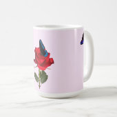 Butterflies and Rose Mug コーヒーマグカップ (正面右)
