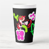 Butterflies and Roses valentine  カフェラテマグ (正面)