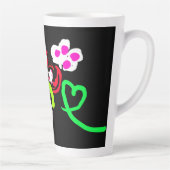 Butterflies and Roses valentine  カフェラテマグ (右)