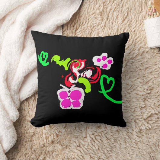 Butterflies and Roses valentine クッション (ブランケット)