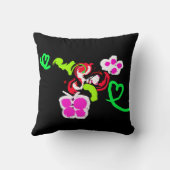 Butterflies and Roses valentine  クッション (裏面)