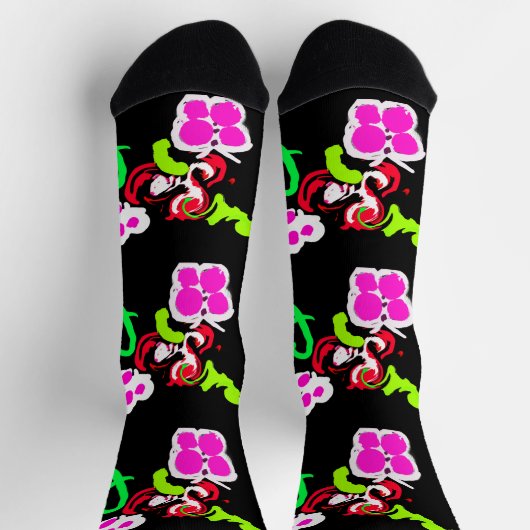 Butterflies and Roses valentine  ソックス (上部)