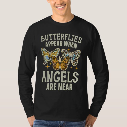 Butterflies Appear When Angels Are Near Entomology Tシャツ (正面)