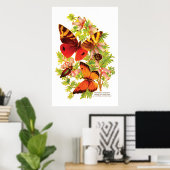 Butterflies & Beetles ポスター (ホームオフィス)