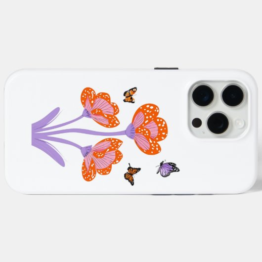 Butterflies Case-Mate iPhoneケース (裏面 (横))