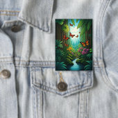 Butterflies in a Lush Jungle 缶バッジ (インサイチュ)