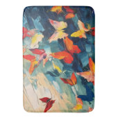 Butterflies in Motion – Expressive Abstract Flight バスマット (正面縦)