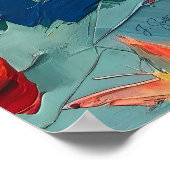 Butterflies in Motion – Expressive Abstract Flight ポスター (角)