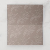 Butterflies inked hand art brown wedding guest  プレイスカード (内部開封)