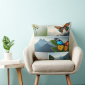 Butterflies, Mountains, and Lakes クッション (椅子)