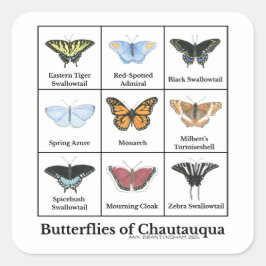 Butterflies of Chautauqua スクエアシール