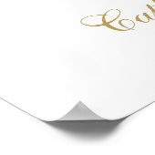 Butterflies Photo Funeral Celebration Of Life Sign ポスター (角)