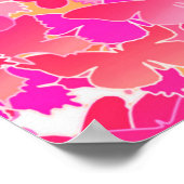 Butterflies, pink, fuchsia and coral ポスター (角)