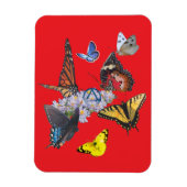 butterflies sobriety symbol rectangle magnet マグネット (縦)