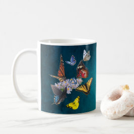 butterflies sobriety symbol slogan mug コーヒーマグカップ