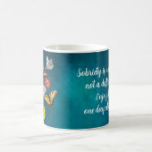 butterflies sobriety symbol slogan mug コーヒーマグカップ (中央)