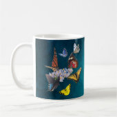 butterflies sobriety symbol slogan mug コーヒーマグカップ (左)