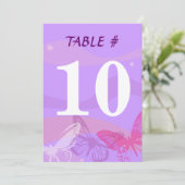 Butterflies & Stars バット・ミツヴァのご招待 招待状 (スタンド正面)