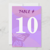 Butterflies & Stars バット・ミツヴァのご招待 招待状 (裏面)