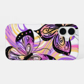 Butterflies Vivid and Bold iPhone 16ケース (裏面横)