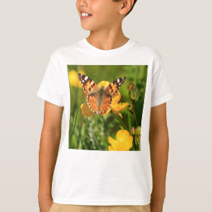 Butterfly色彩の鮮やかな女性 Tシャツ