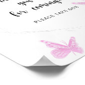 Butterfly \ お越しいただきありがとうございます ポスター (角)
