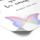 Butterfly \ お越しいただきありがとうございます  ポスター (角)