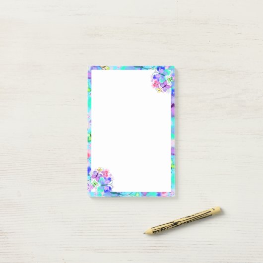 Butterfly カラフル Post-it®注 ポストイット (デスク上)