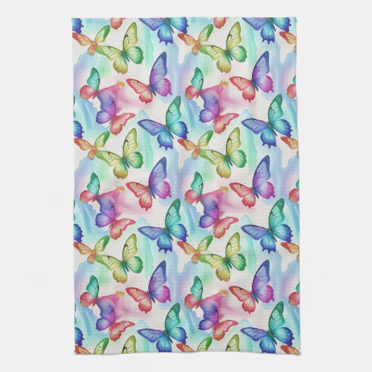 Butterfly キッチンタオル (縦)