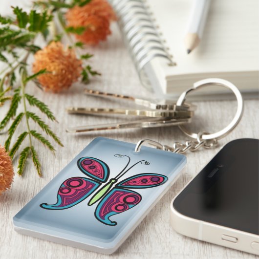 Butterfly キーホルダー (正面右)