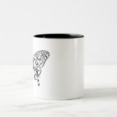 Butterfly_デザイン ツートーンマグカップ (中央)